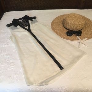 White, Collared Button Up Blouse- Kohl's